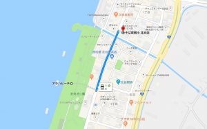 アラハビーチから鶴小(ちるぐぁー)