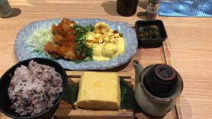 塩水漬け鳥もも肉のチキン南蛮定食